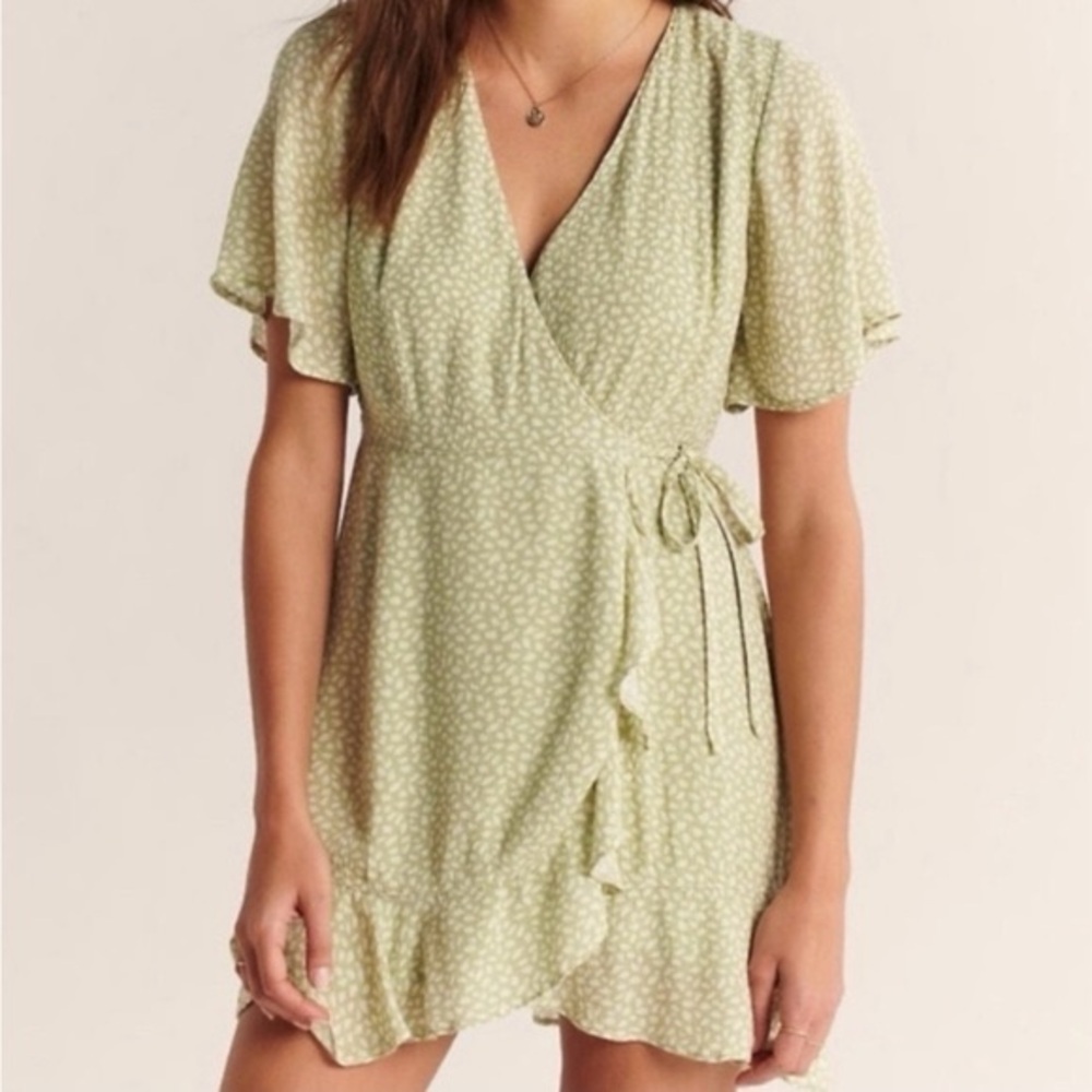 Abercrombie Green Wrap Dress